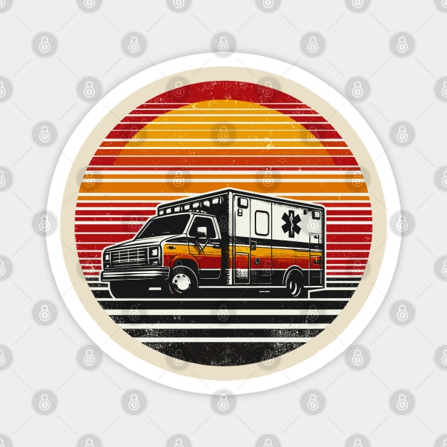Ambulance Magnet by Vehicles-Art