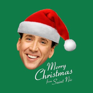 Merry Christmas from St Nic-olas Cage T-Shirt