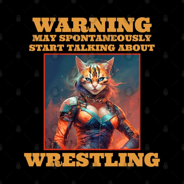 Wrestling Warning May Spontaneously Start Talking About Wrestling by Funny Stuff Club