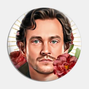 Saint Will Graham with Flowers Pin