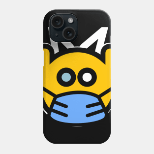 Yellow devil smile Phone Case