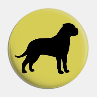 Bullmastiff Silhouette Pin