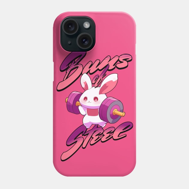 Buns of steel Phone Case by Depressed Bunny