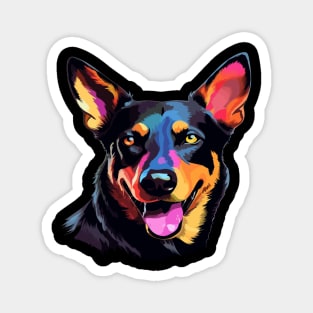 Australian Kelpie Smiling Magnet