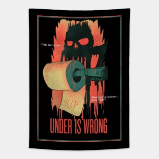 Under Is Wrong Tapestry