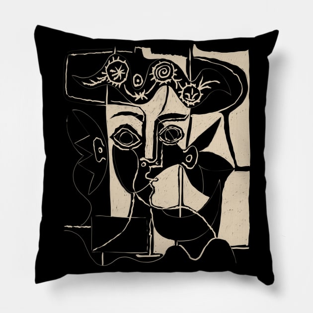 Picasso Woman's head #8 Pillow by shamila