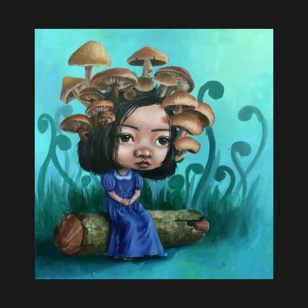 mushroom girl by RAMON PAINTING