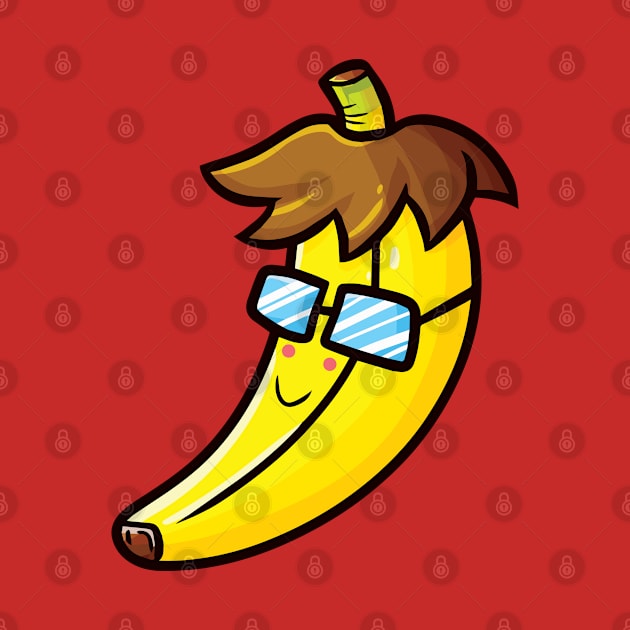 Cute Stylish Banana by Jocularity Art