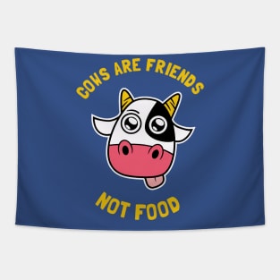 cows are friends not food merch Tapestry