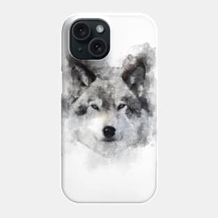 Wolf watercolor Phone Case