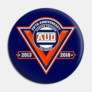 Auburn Uniform Database 5th Anniversary Pin