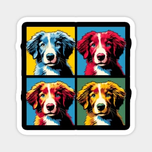 Pop Retro Nova Scotia Duck Tolling Retriever Art - Cute Puppy Magnet