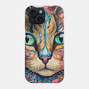 Color Splash Cat Phone Case