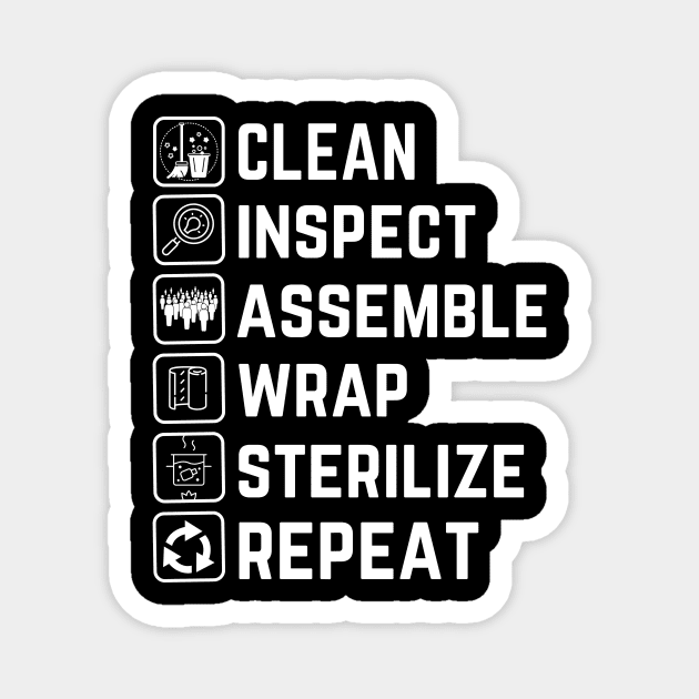Sterile Processing Technician Magnet by The WYLD Tribe