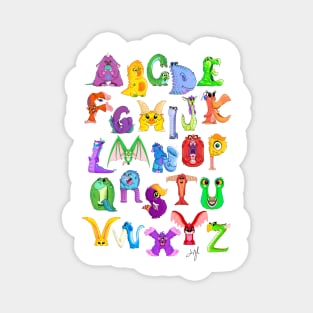 Monster Alphabet Magnet