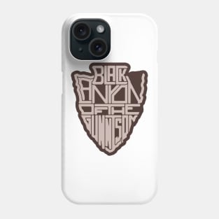 Black Canyon of the Gunnison National Park name arrowhead Phone Case