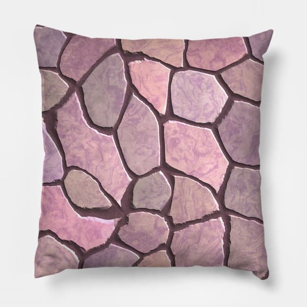 Purple Marble Stones Pillow by MarbleTextures