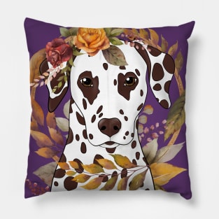 Dalmatian Autumn Goddess Pillow