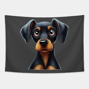 Doberman Pinscher Adventure Companion Tapestry