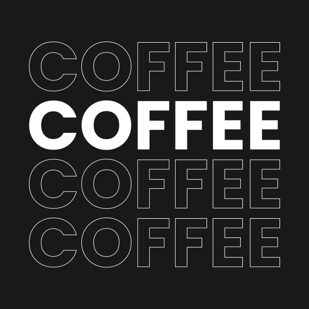 coffee typography design by emofix