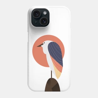 Stand Alone - Beautiful coloring Bird standing on the rock Phone Case