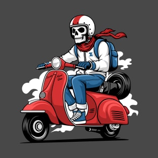 Scooter never dies red T-Shirt