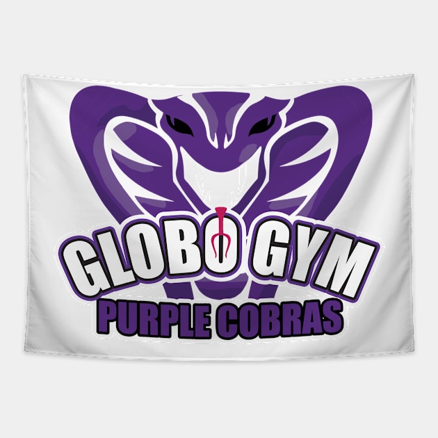 Globo Gym Purple Cobras - logo Tapestry by Geminiguys