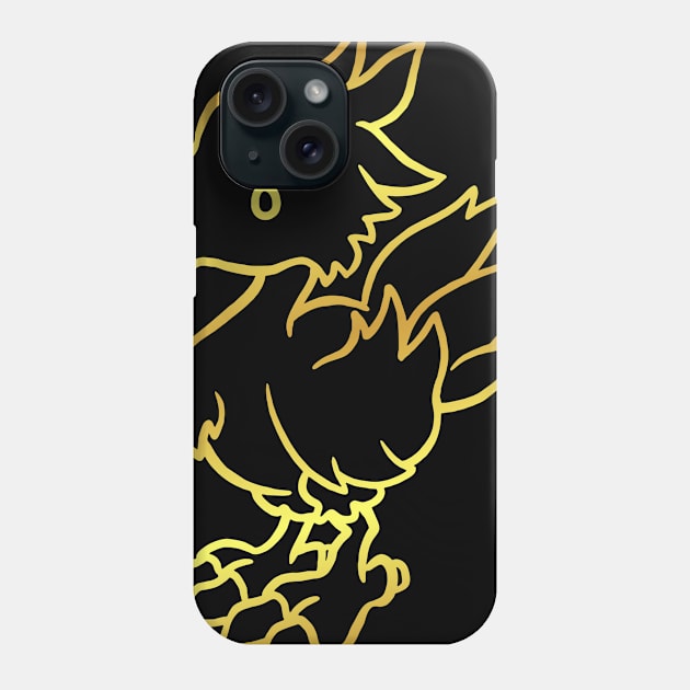 gold chocobo Phone Case by zildiankarya