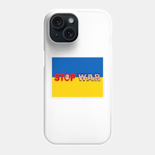 Stop War Ukraine national country flag Phone Case