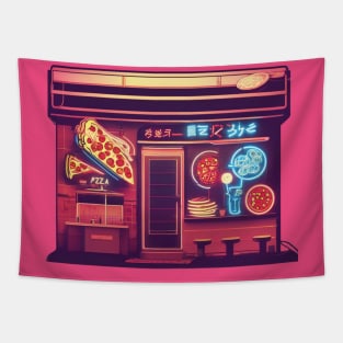 Retro pizza place - japanese style Tapestry