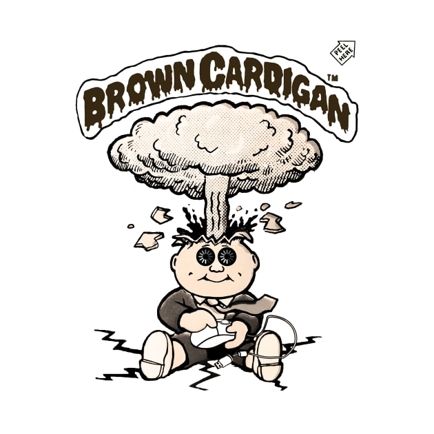 Brown Cardigan Collab Tee by Kane Banner