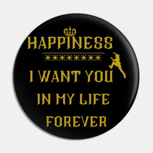 i want to be happy always Pin