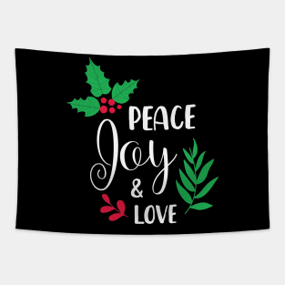 Peace Day and Love - Merry Christmas Gift Tapestry