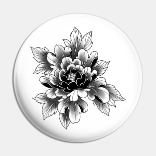 Peony Japanese Pin