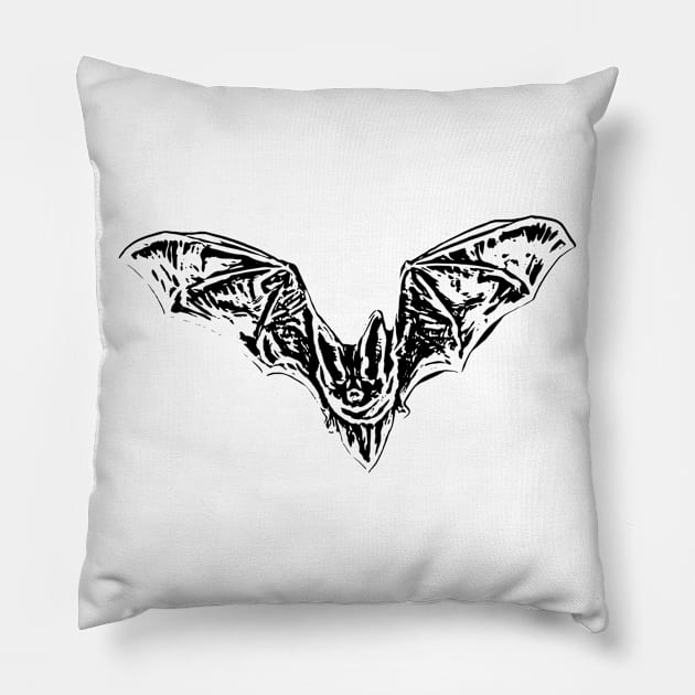 Bat Pillow by Nimmersatt