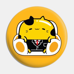 yellow cat businessman profession Pin