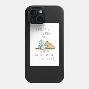 Cute Dinosaurs Friendship Phone Case