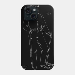 Fastening Pocket-Openings Vintage Patent Hand Drawing Phone Case