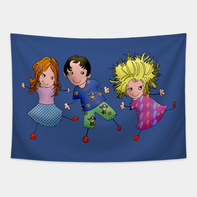 Kids Party - Playing Around Tapestry by holidaystore