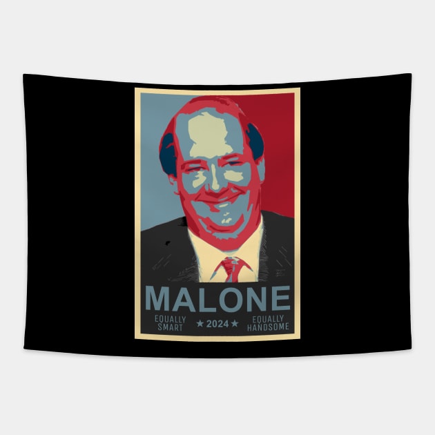 Kevin Malone 2024 Presidential Candidate T-Shirt Tapestry by felixbunny