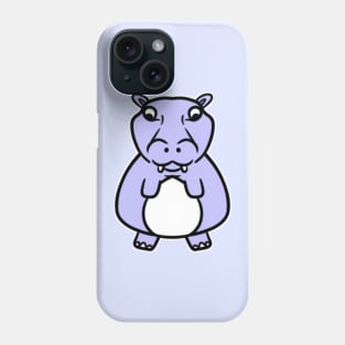 Purple Hippo Phone Case