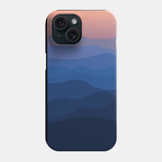 Sunset in the mountains Phone Case by TheLouisa