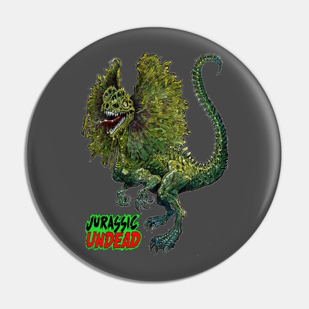 Jurassic Undead Dilophosaurus Pin by rsacchetto