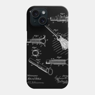 Mop Vintage Patent Hand Drawing Phone Case