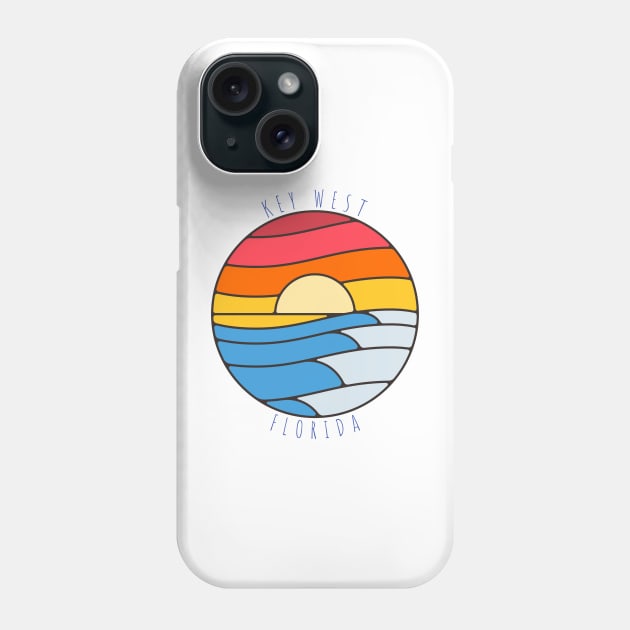 Key West Florida Vintage Beach Style Phone Case by Hashtagified