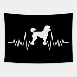 Poodle Heartbeat Gift For Poodle Lovers Tapestry