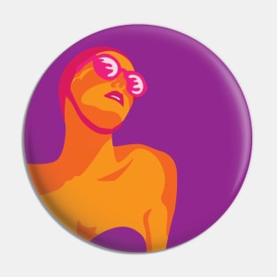 Retro Swim Pin