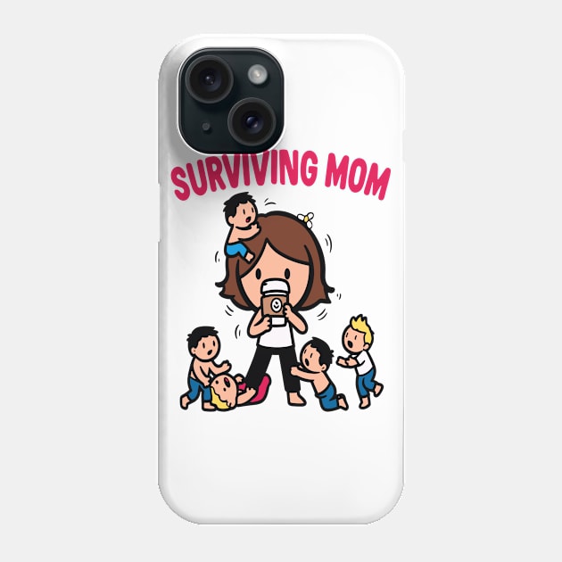 Chaotic Mom Life Survival Phone Case by maknatess