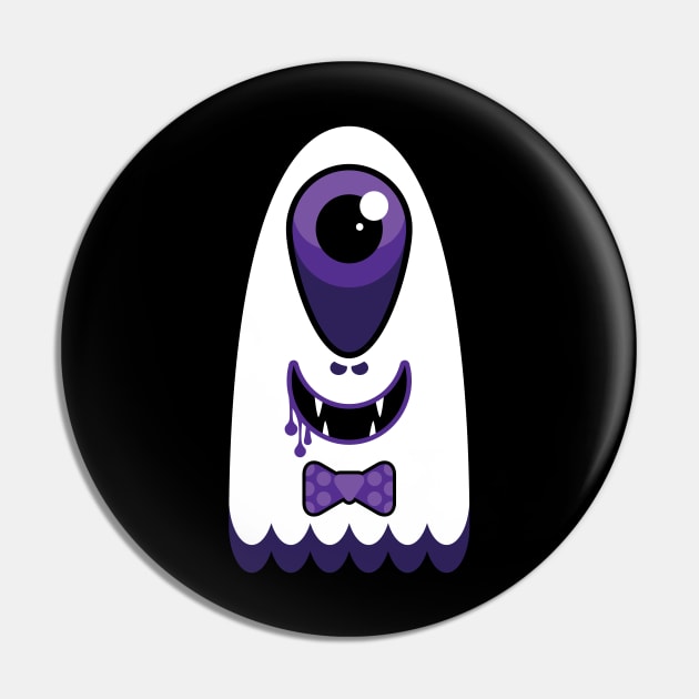 Ghost in purple Pin by O GRIMLEY