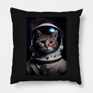 Astronaut Cat: Purrfect Feline In Space Adventure Pillow